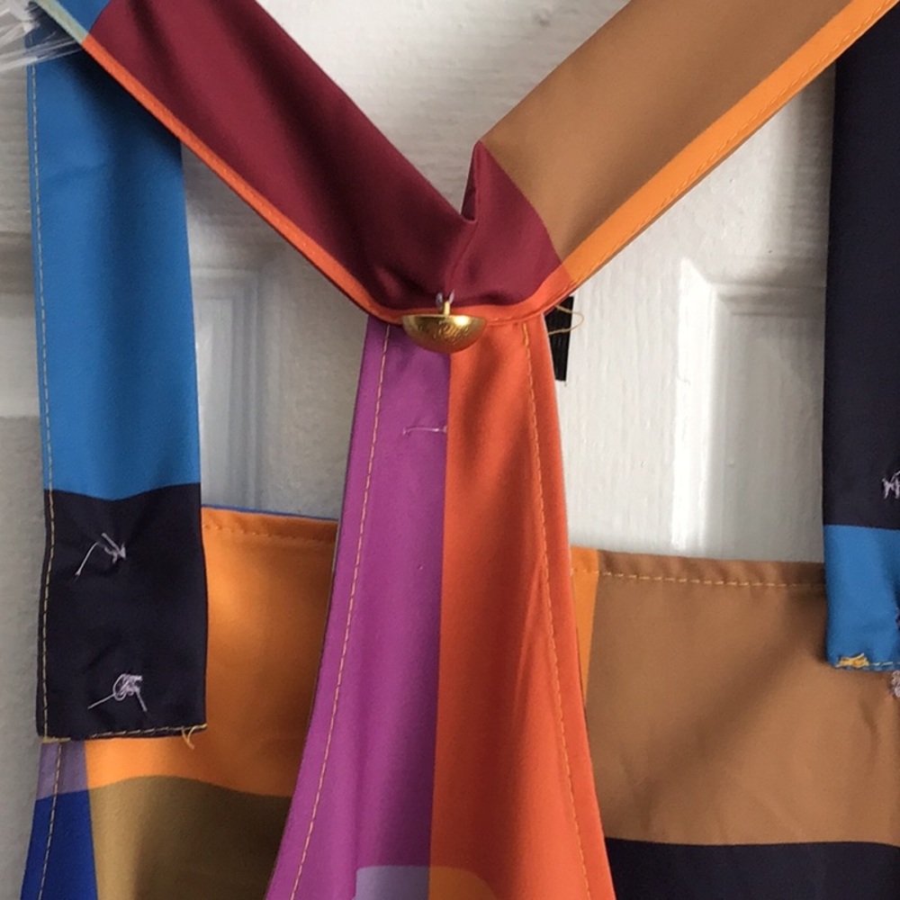 Unknown Designer . Colorful Patchwork Overalls - image 6